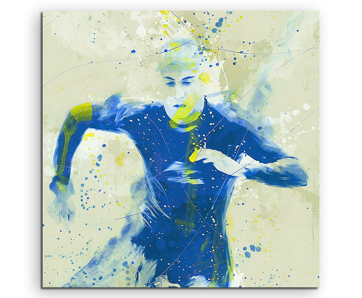 Paul Sinus Art Triathlon 60x60cm SPORTBILDER Splash Art Wandbild Aquarell Art