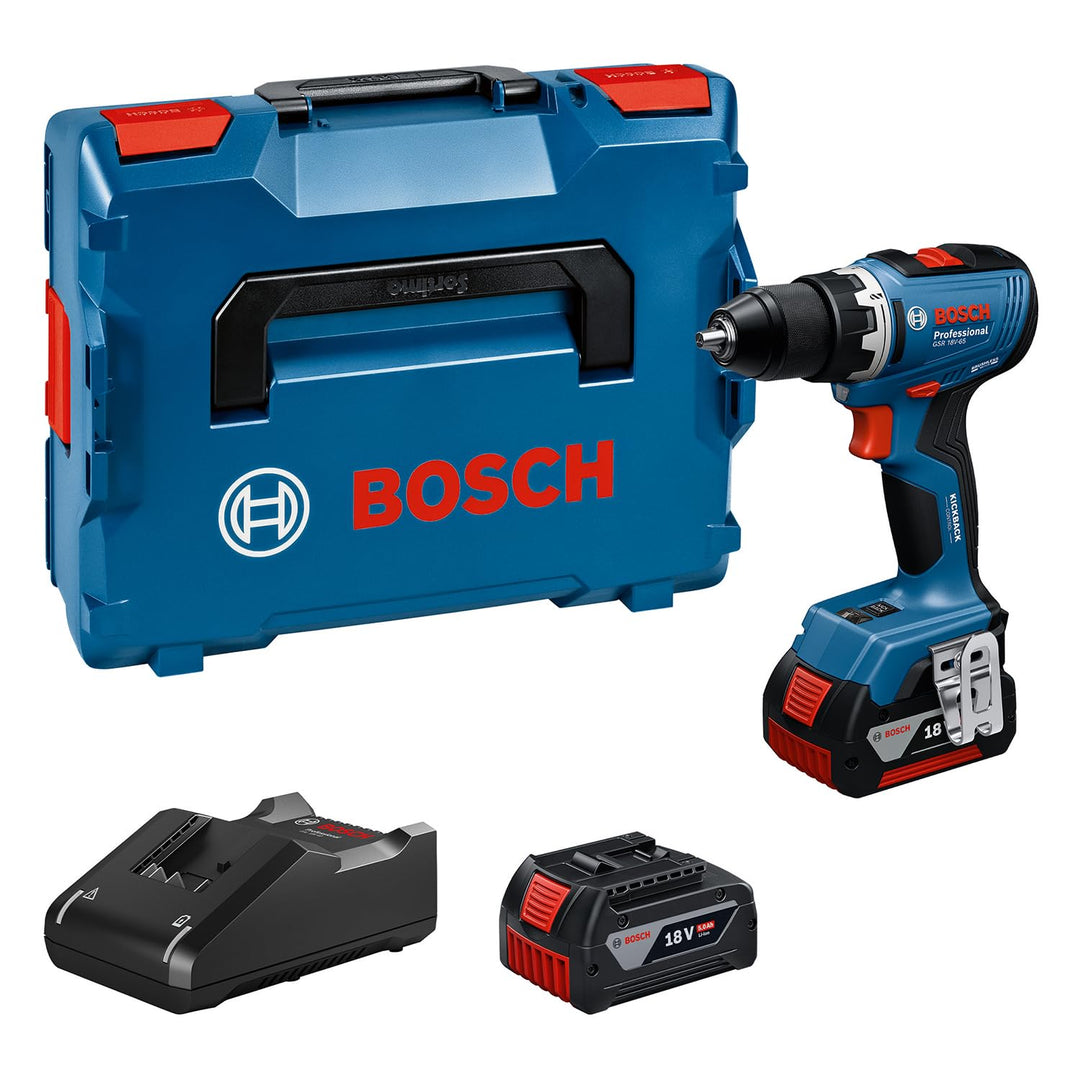 Bosch PRO GSR 18V-65 Akku-Bohrschrauber | Kompakt, aber robust, macht schwierige Schraubanwendungen