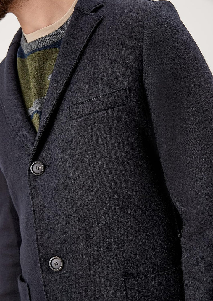 s.Oliver BLACK LABEL Herren Daunenmantel 48 Blau, 48 Blau