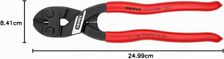 Knipex CoBolt® Kompakt-Bolzenschneider schwarz atramentiert, mit Kunststoff überzogen 200 mm (SB-Kar