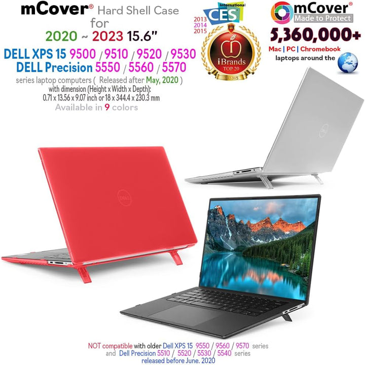mCover Schutzhülle nur kompatibel mit Dell XPS 15 9500 9510 9520 / Precision 5550 5560 5570 Serie (n