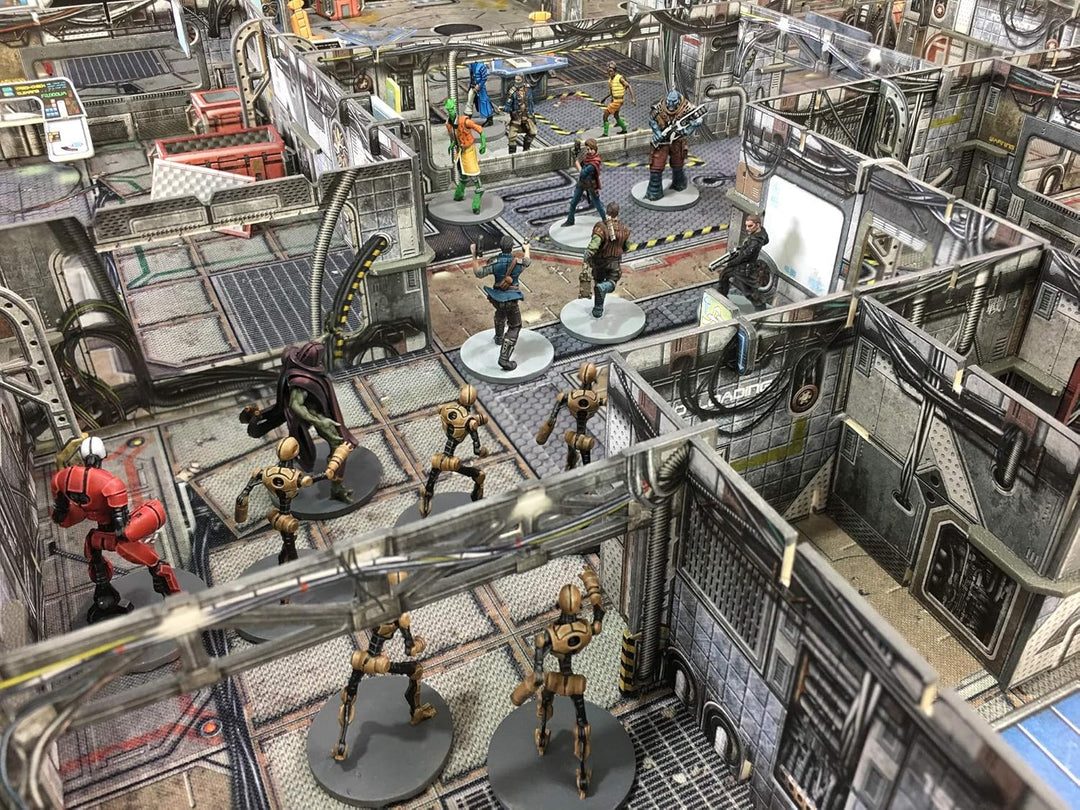 Battle Systems BSGCSC001 Core Space Starter Set – 20 x 28 mm Miniaturen – Brettspiel – Neopren-Spiel