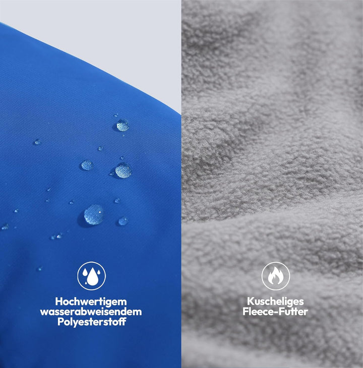 Hunde Wintermantel Wasserdicht,Hundejacke mit reflektierende Elemente und Fleecefutter für mittlere