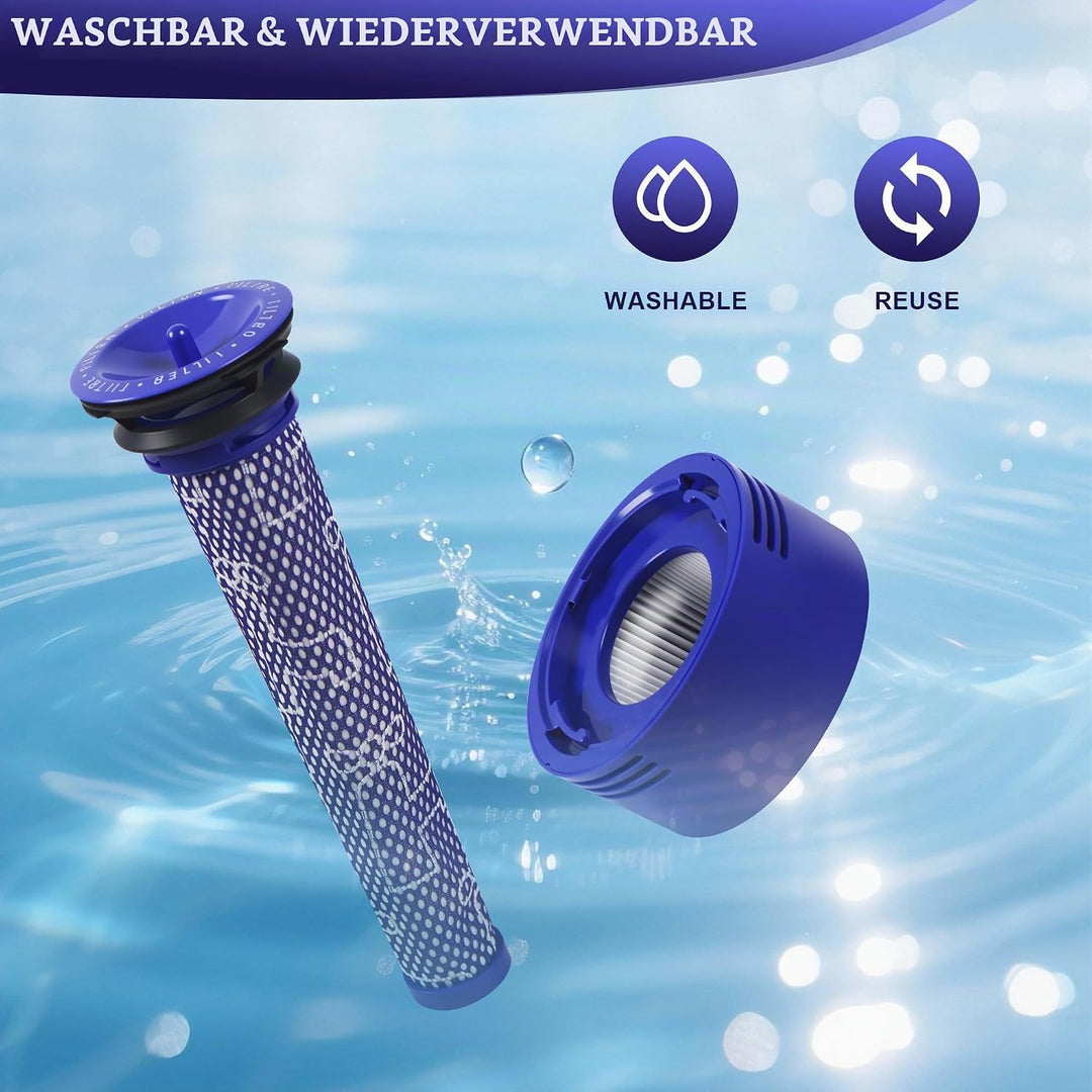 10 Stück für Dyson V8 V7 Filter,V8 V7 Ersatzteile Filter Zubehör set für Dyson,5x Vorfilter + 5x HEP
