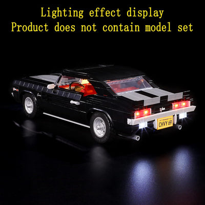 GEAMENT LED Licht-Set Kompatibel mit Lego Chevrolet Camaro Z28 - Beleuchtungsset für Creator 10304 B