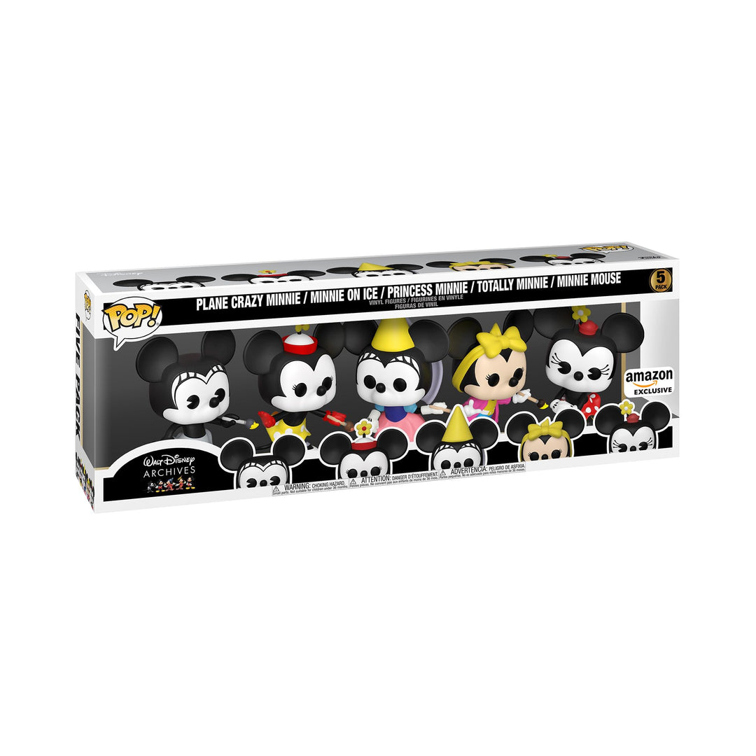 Funko Pop! Disney: Minnie Mouse - 5 Packung Minnie Packung - Walt Disney Archives - Mickey Mouse - V