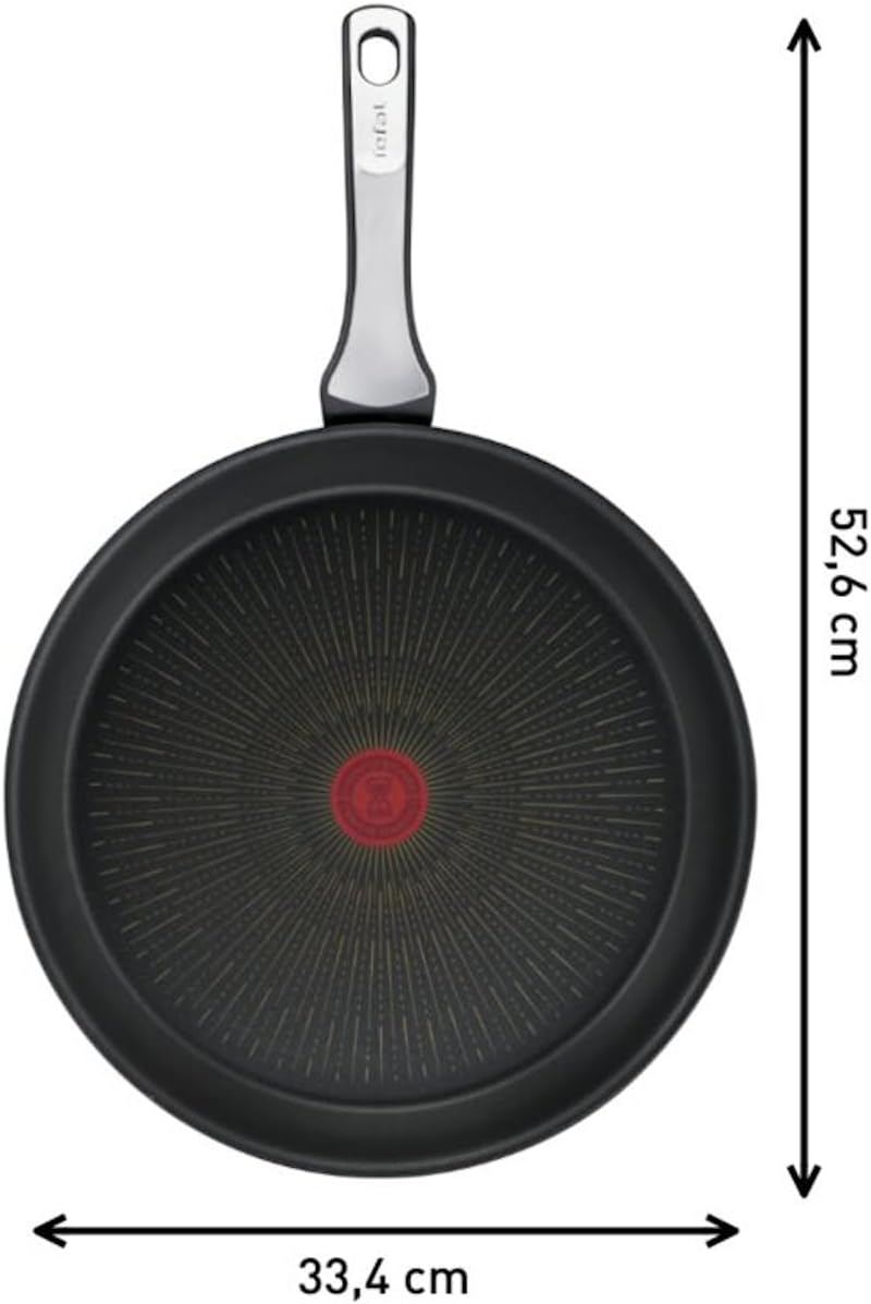 Tefal G25908 Unlimited On Bratpfanne | 32 cm | mit kratzfester Titanium Antihaft-Beschichtung | Ther