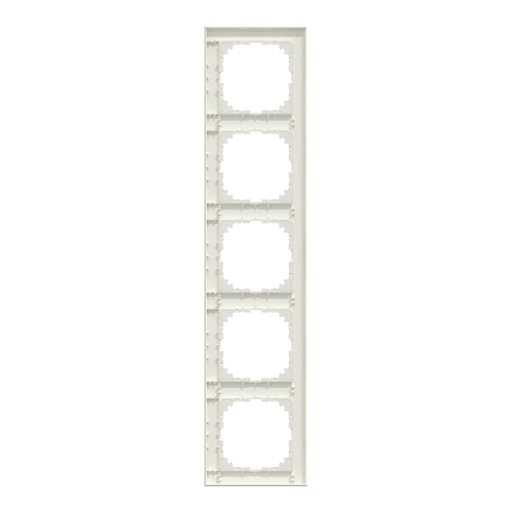 Schneider Electric Merten MEG4050-3619 M-Pure Rahmen 5-fach für Steckdosen und Schalter, polarweiss