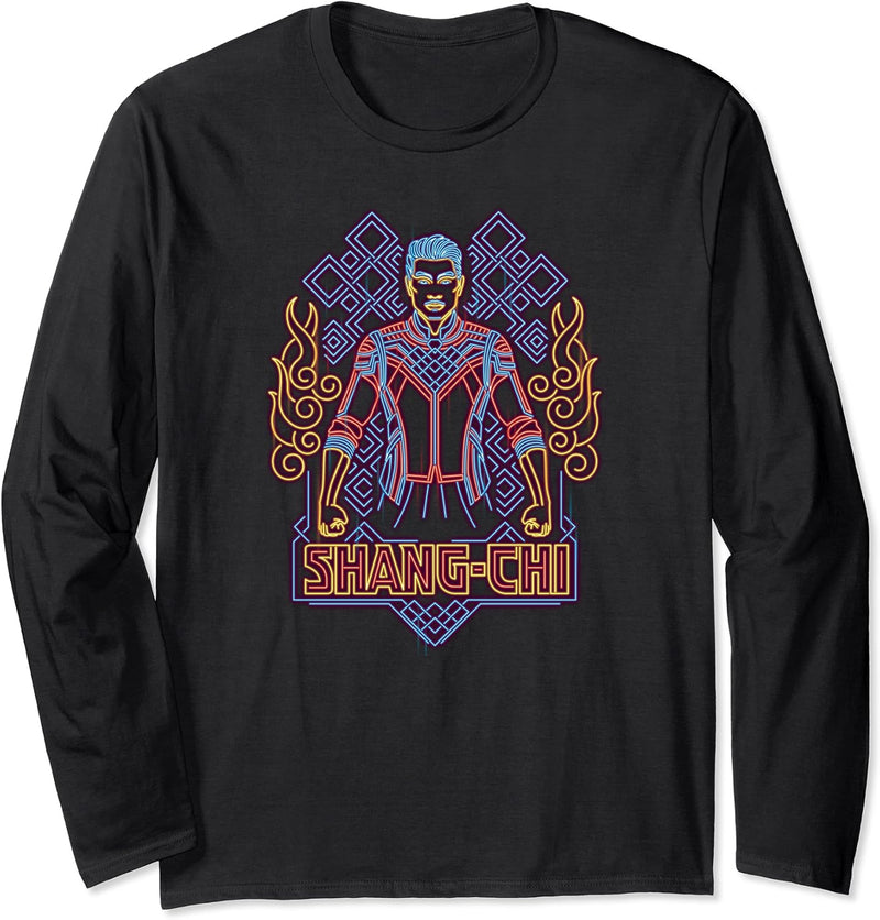 Marvel Shang-Chi and the Legend of the Ten Rings Neon Lights Langarmshirt