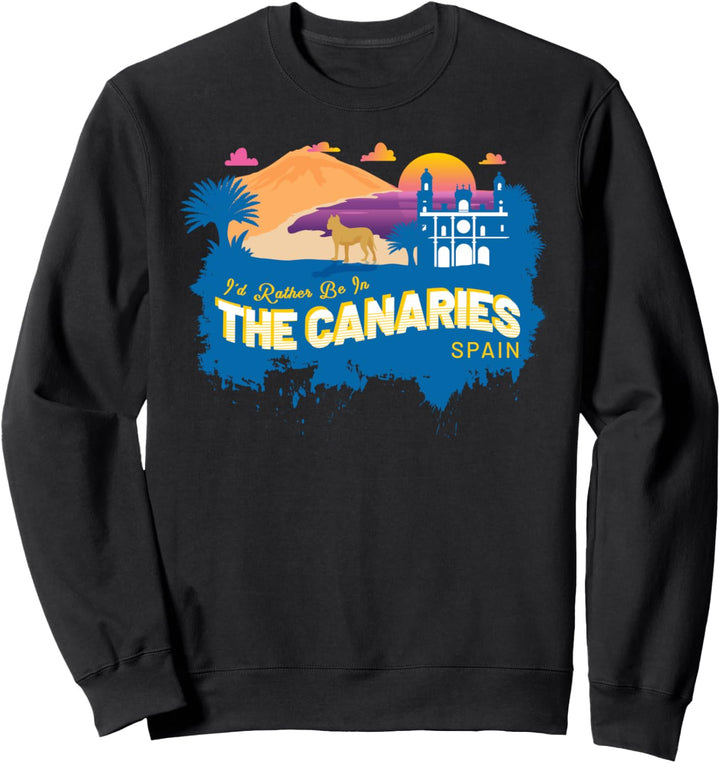 Ich wäre lieber auf den Kanaren Vintage Souvenir Sweatshirt