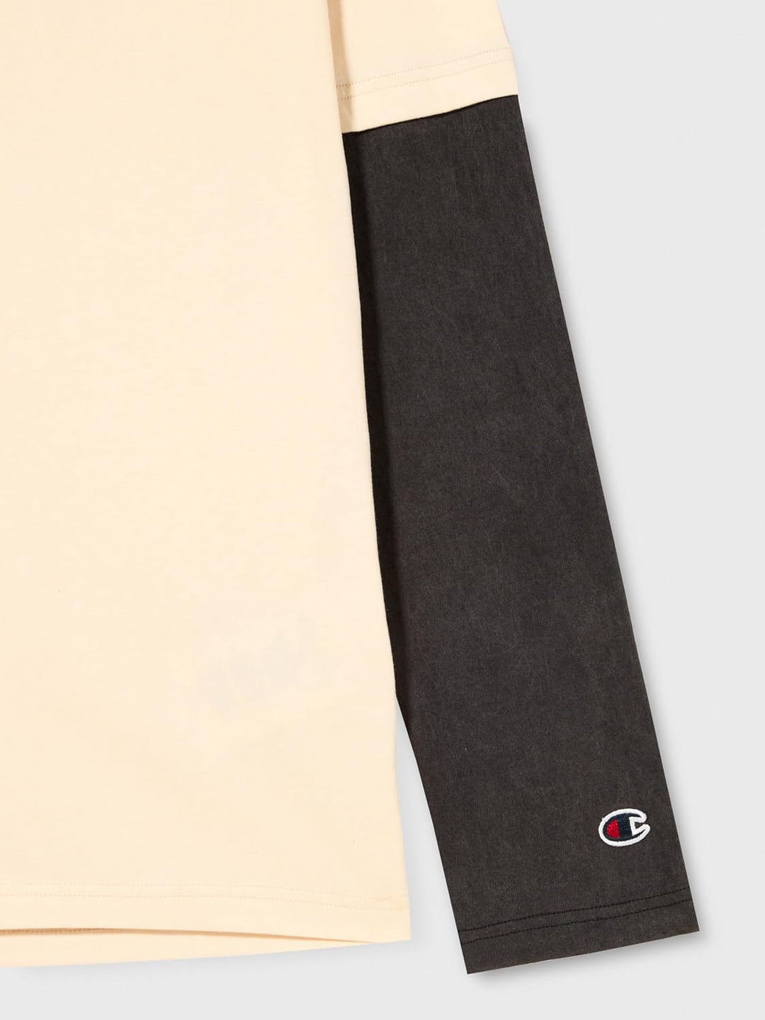 Champion Herren Langarmshirt S Beige Chiaro/Nero, S Beige Chiaro/Nero