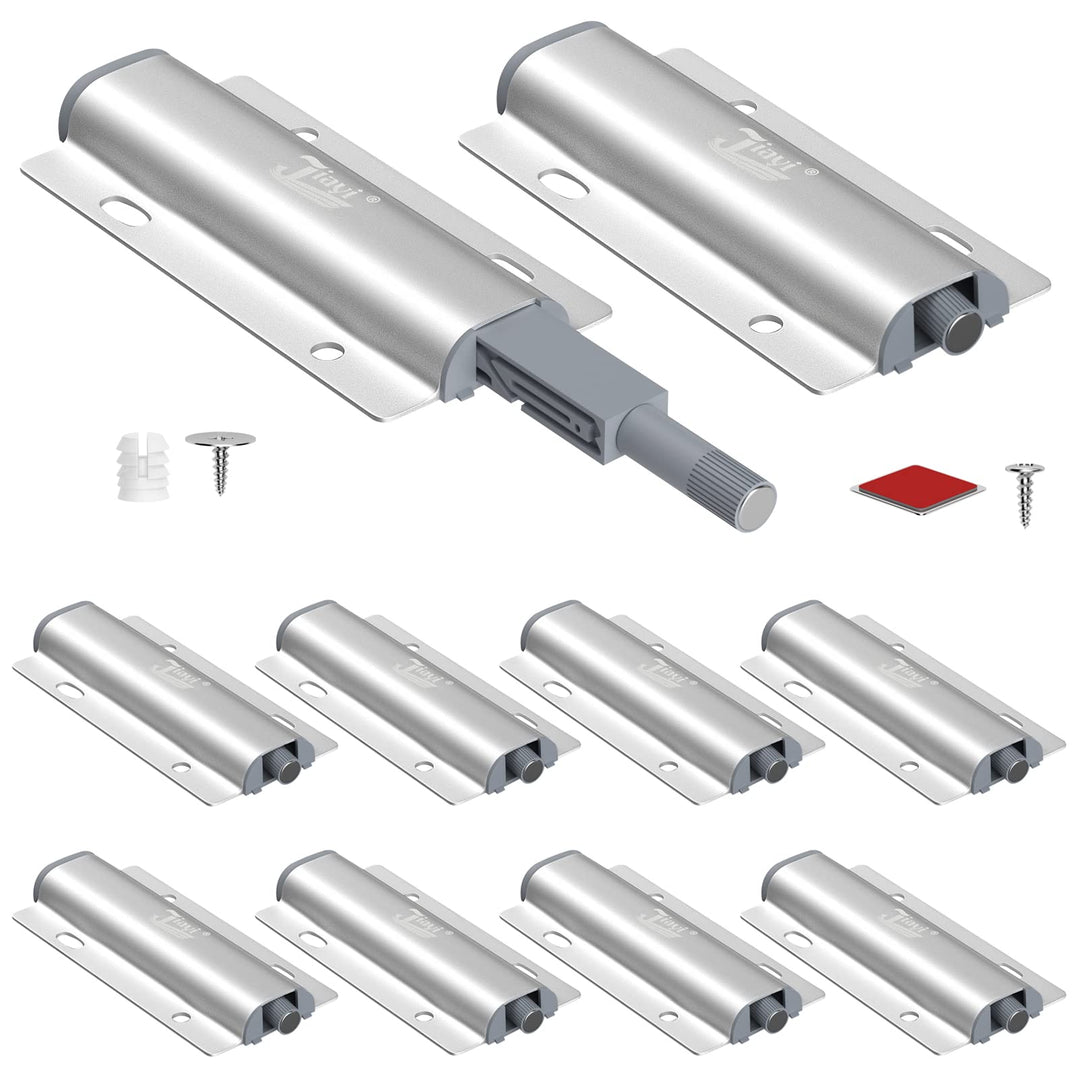 Drucktüröffner Schrank Push to Open Türöffner Jiayi 10 Stück Push Open Magnet Tip On für Türen Möbel