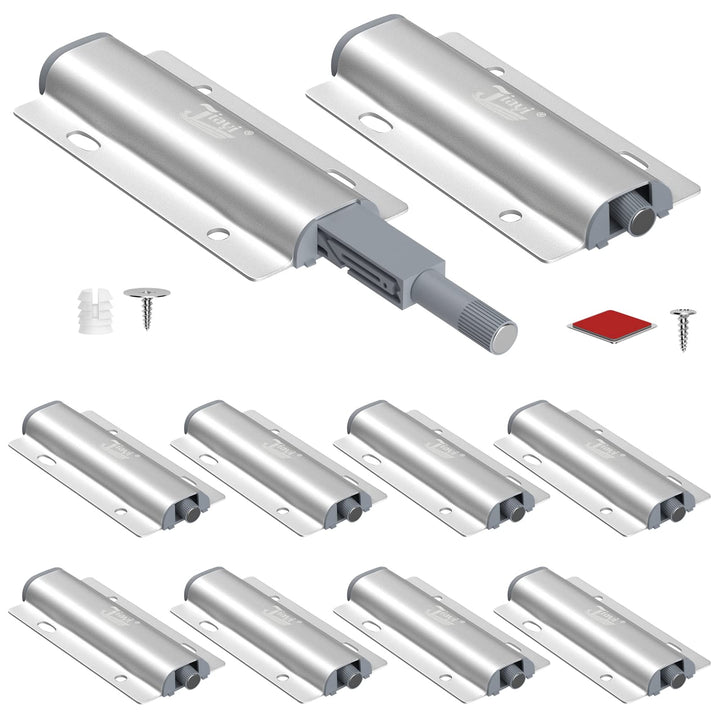 Drucktüröffner Schrank Push to Open Türöffner Jiayi 10 Stück Push Open Magnet Tip On für Türen Möbel