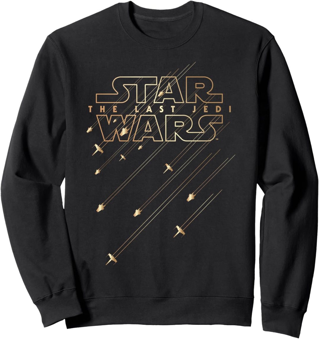 Star Wars Last Jedi Gold Platinum Rebel Fleet Logo Sweatshirt