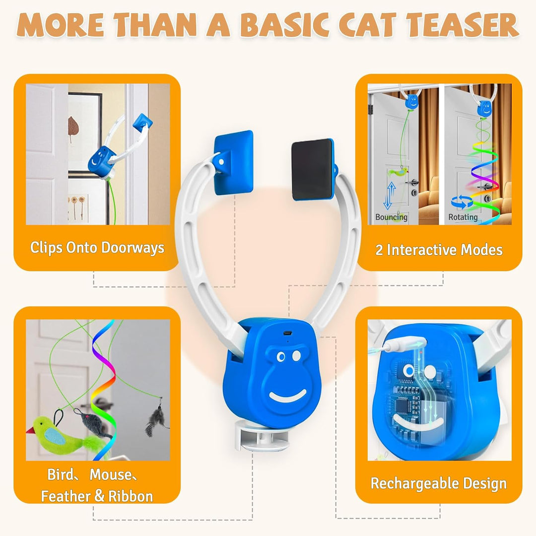 Interaktives Katzenspielzeug,katzenspielzeug selbstbeschäftigung,Automatisches elektrisches Katzenvo