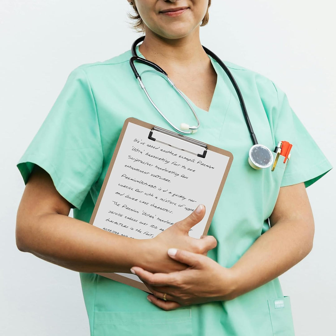 ZCZN Klemmbrett A4, 8 Stück stapelbare Schreibbrett mit Metallklammer, Zwischenablage für Studenten,