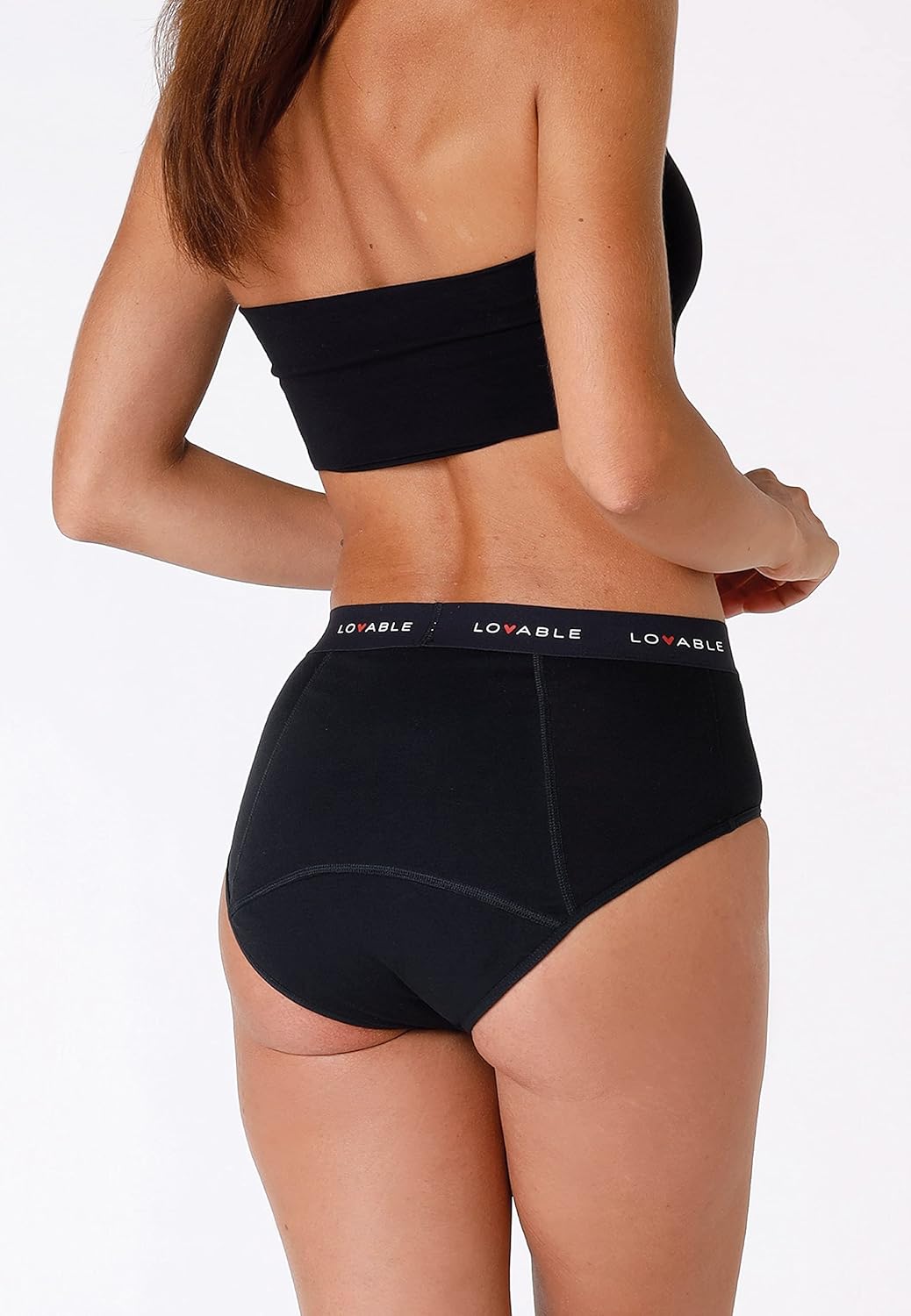 Lovable Damen Periodenunterwäsche Taille und starkem Durchfluss Abundant Flow Menstruationszyklus, h