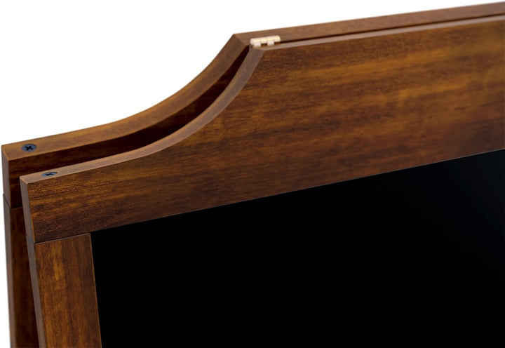 ALLboards Kundenstopper dekorativen Wellenform mit lackiertem Holzrahmen 100x50cm, Werbetafel, Gehwe