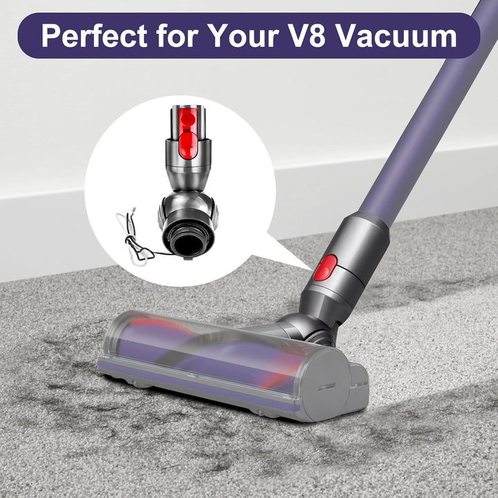 Chuancheng 50 W Direktantriebskopfanschluss für Dyson V8 V10 Staubsauger Bodenbürste Anschlusskopf E