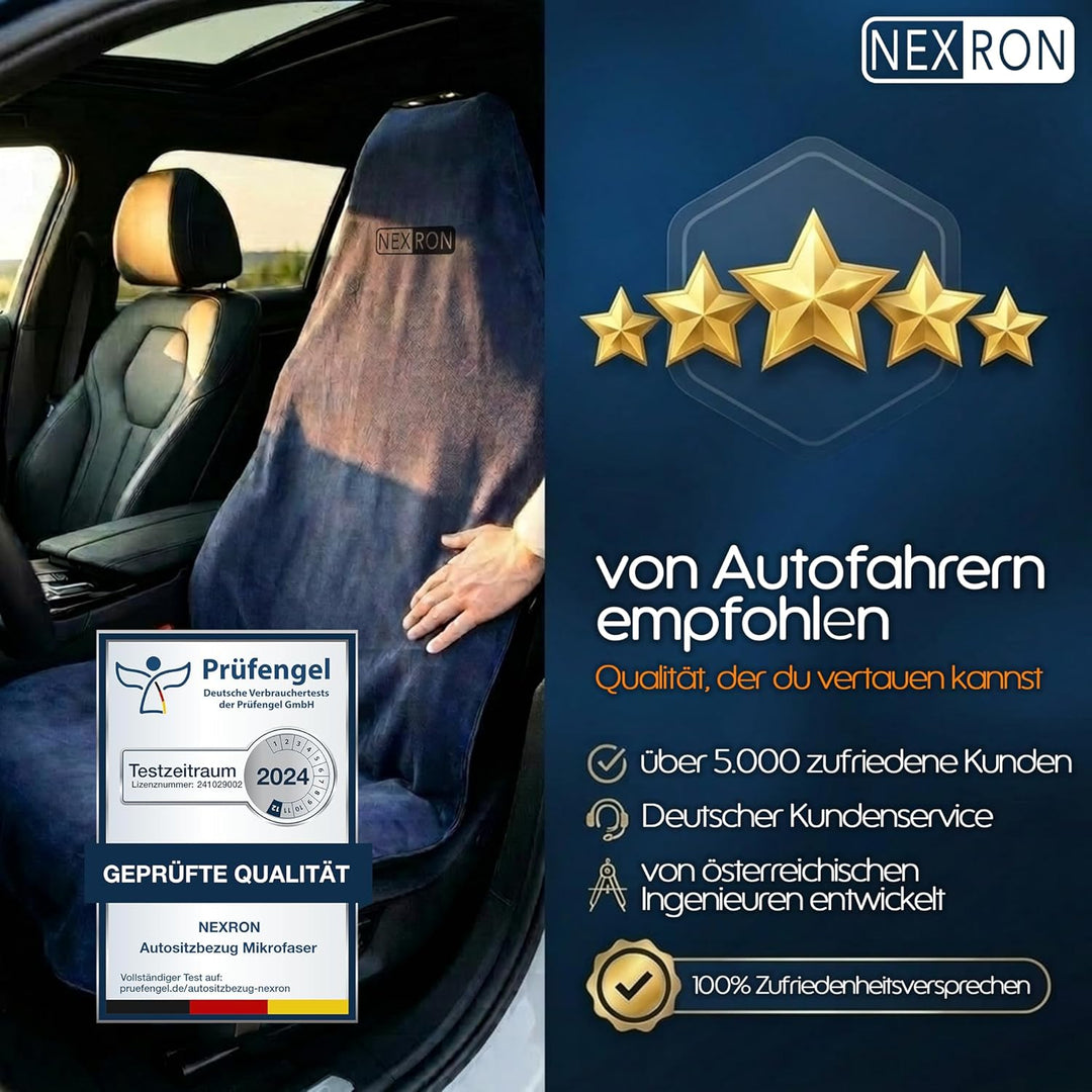 NEXRON® Autositzschoner – besonders bequemer Autositzbezug mit atmungsaktivem Premium Stoff – schütz