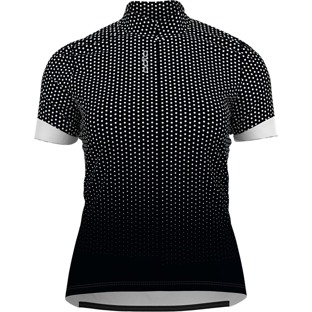 Odlo Damen Essentials_411951 Radtrikot mit Reissverschluss (1er Pack) S Black - White, S Black - Whi