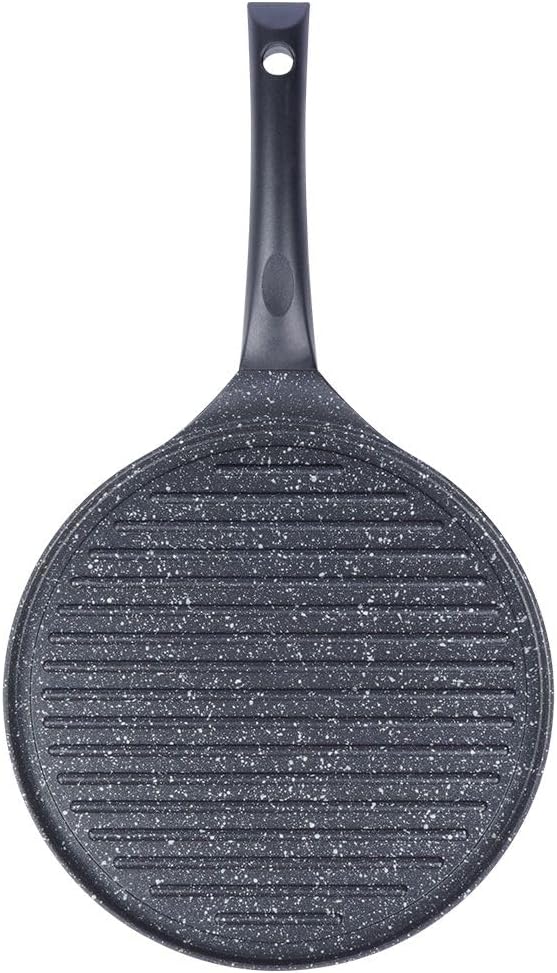 orion group Grillpfanne Grill Pfanne Aluminiumguss Antihaftbeschichtete für Gas Induktion Ø 27 cm GR