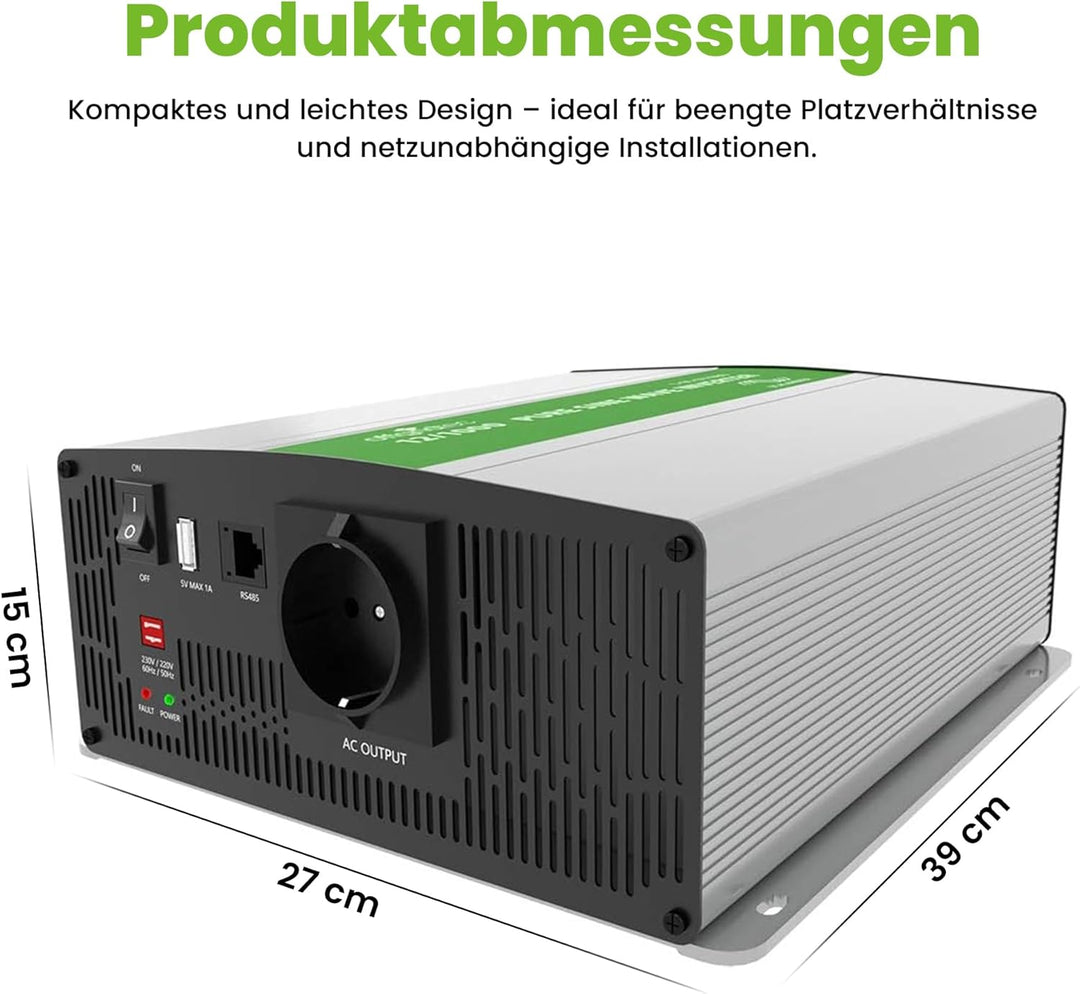 Offgridtec® PSI Sinus Spannungswandler RS485 2000W 3200W 24V 230V, 2000W
