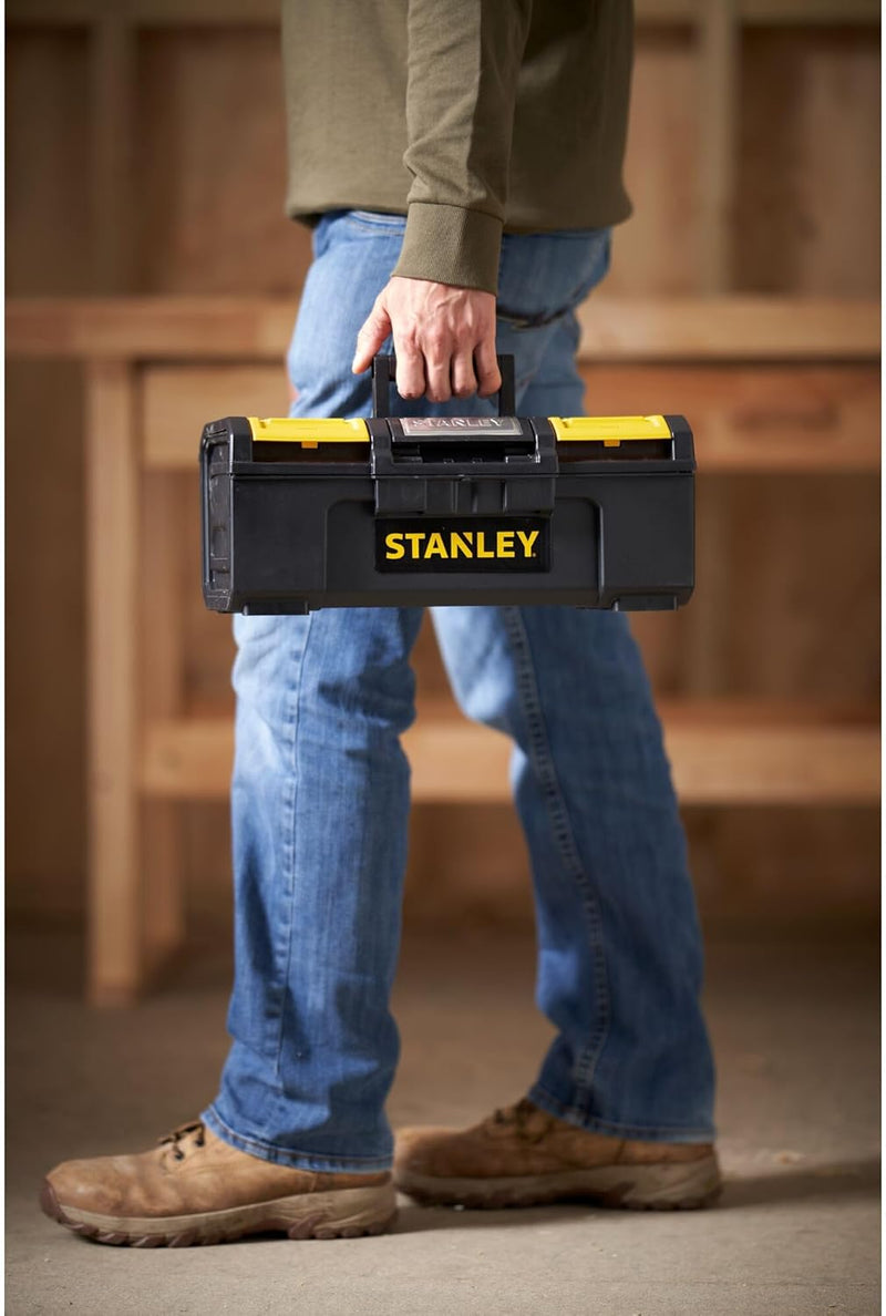 Stanley Werkzeugbox / Werkzeugkoffer Basic 1-79-216 (16", 39x22x16cm, Koffer mit Schnellverschluss u