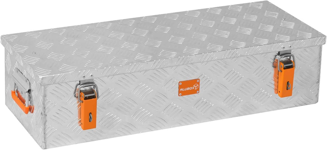alubox Werkzeugkiste Riffelblech ABX-RL48 Aluminium 1,5mm Werkzeugkiste leicht und robust 48 Liter 0