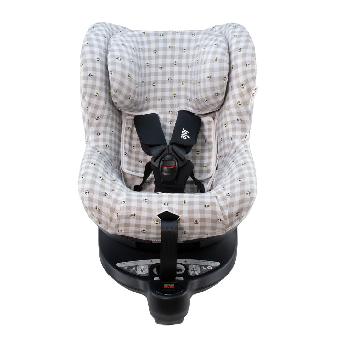 JYOKO Kids Bezug aus Baumwolle, kompatibel mit Joie I-Spin 360 und Joie I-Safe (Picknick Vichy) Picn