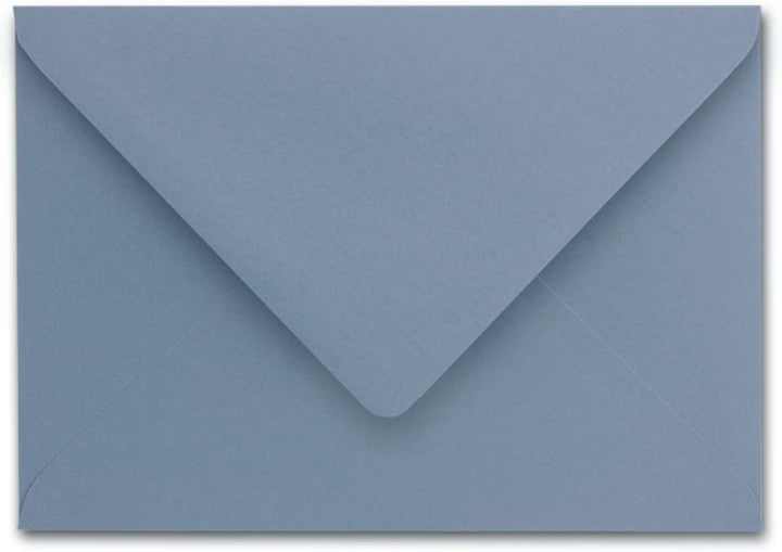 Briefumschläge in Graublau - 200 Stück - DIN C5 Kuverts 22,0 x 15,4 cm - Nassklebung ohne Fenster -