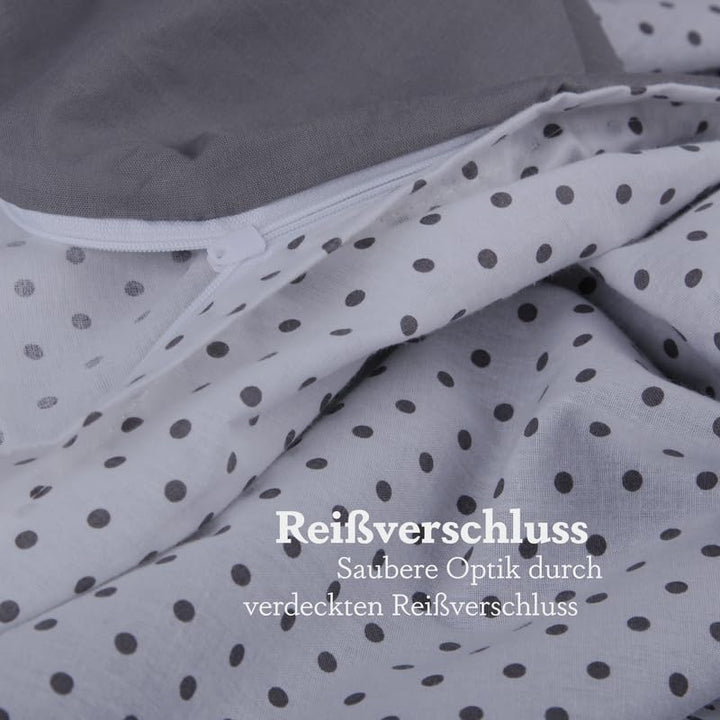 Kinder Bettwäsche 2-tlg (100x135cm / 40x60cm) Bettdecken Set, Baumwolle - Babybettwäsche mit Motiv -