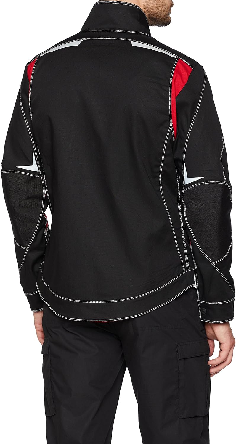 Cofra V480-0-05.Z52 Arbeitsjacke "Abrantes", schwarz / rot, Grösse 52