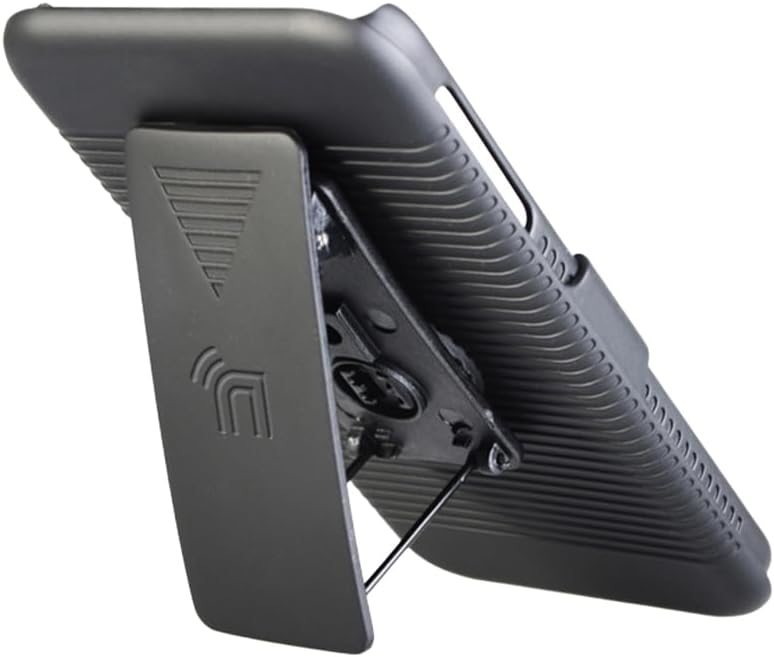 Nakedcellphone Schutzhülle mit Clip für iPod touch 7/6/5, gerippt, Hartschale, Gürtelholster, mit St