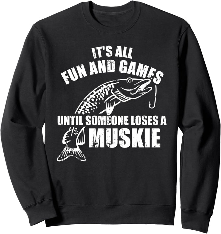 Hecht angeln Muskie Sweatshirt