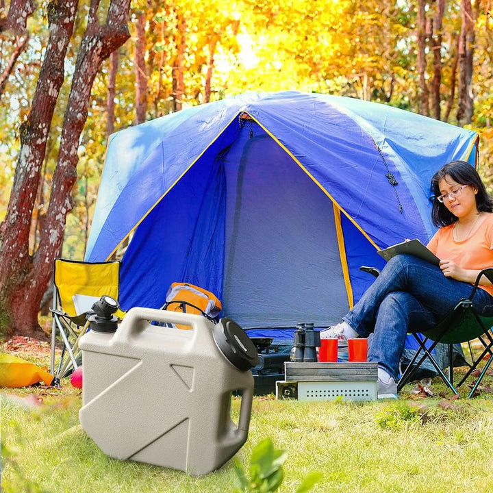 RUYI Wasserkanister mit Hahn und Schraubdeckel, Camping Wasserkanister BPA-frei Trinkwasserkanister,