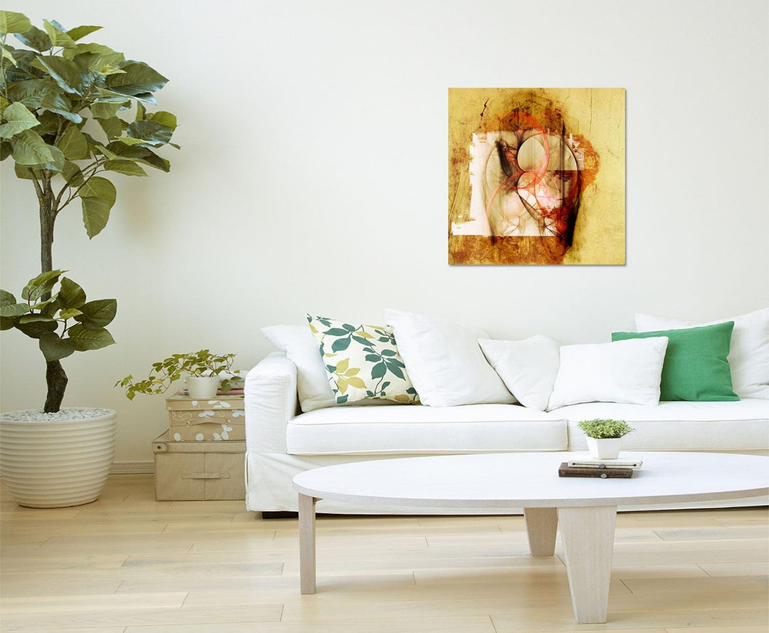 Paul Sinus Art Bild auf Leinwand Abstrakt336_60x60cm Abstraktes Motiv - Die Königspforte -quadratisc