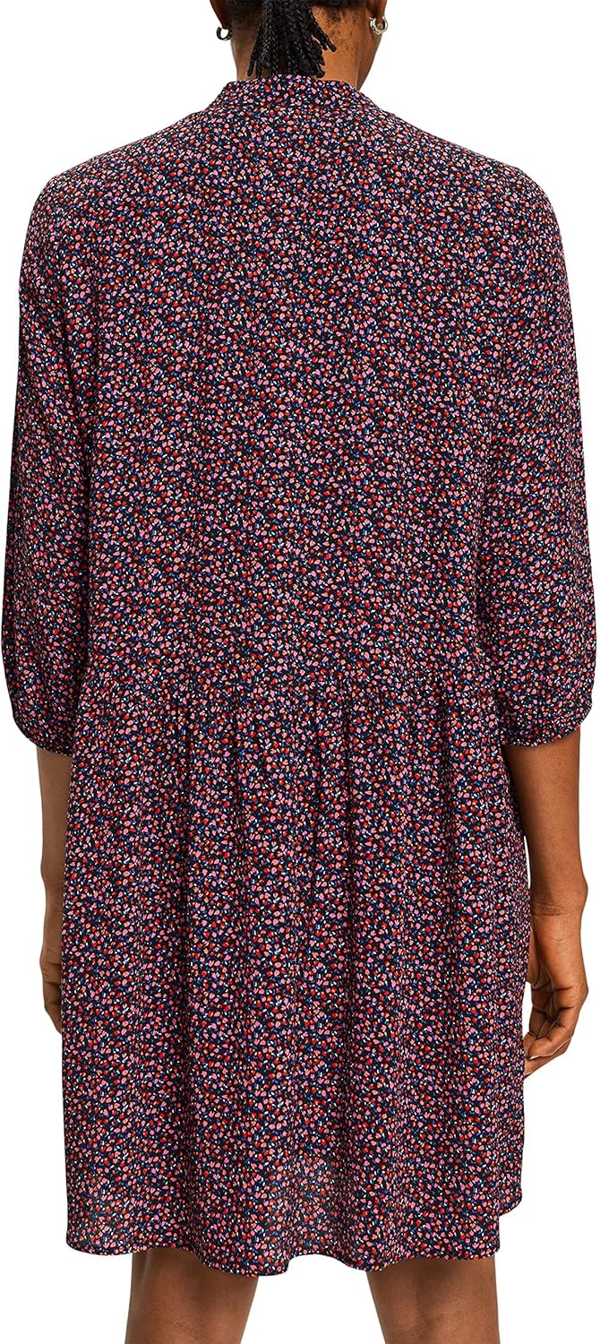 ESPRIT Damen 993ee1e307 Kleid, Schwarz