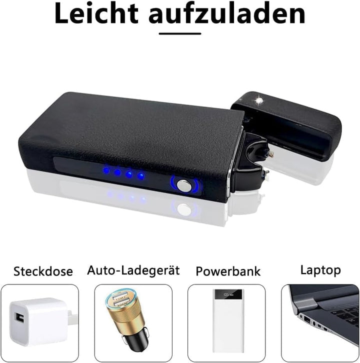GADATOP Arc Plasma Flamme Feuerzeug USB wiederaufladbares, winddichtes elektrisches Feuerzeug für Ke