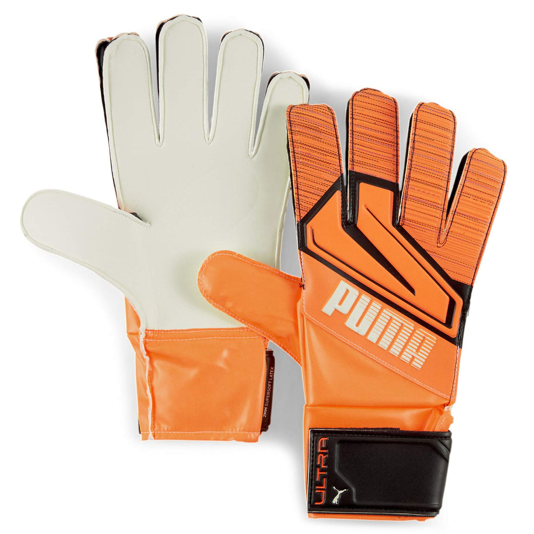 PUMA Ultra Grip 4 RC Under The Lights TW-Handschuh Ohne Geschlecht 8 Shocking Orange-Puma White-Puma