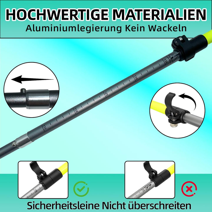 Wanderstöcke Faltbar | Walking Stöcke für Damen Und Herren | Wanderstöcke Teleskop | Aluminium | 115