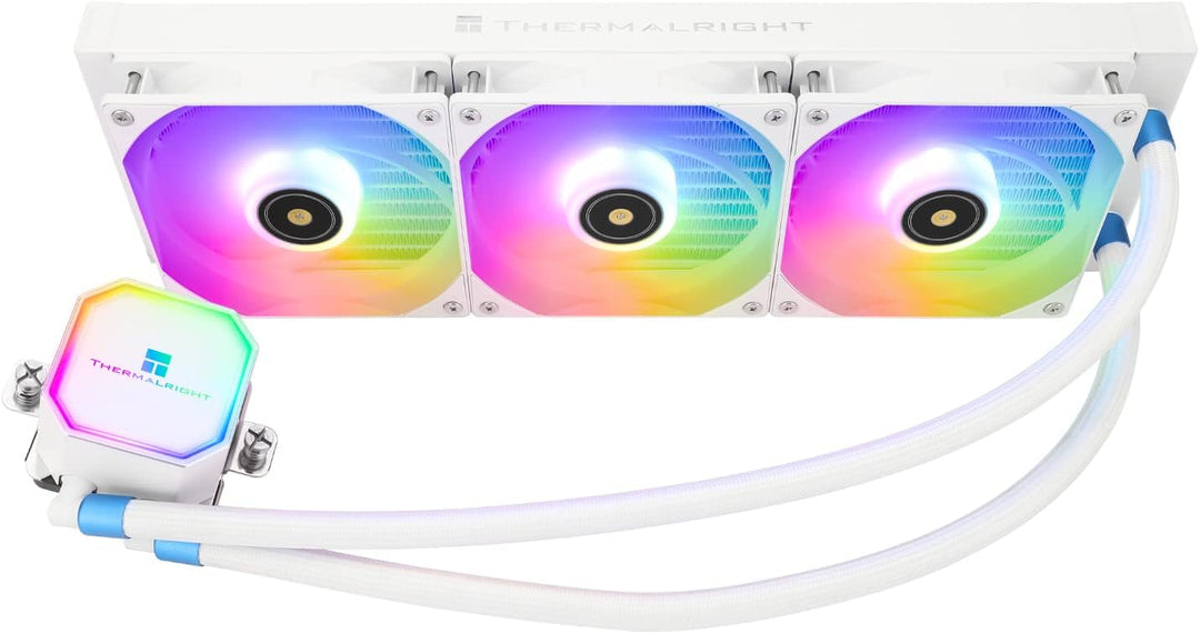 Thermalright Frozen Prism 360 White ARGB CPU Wasserkühler mit Dual PWM Lüfter, Wasserpumpe Drehzahl