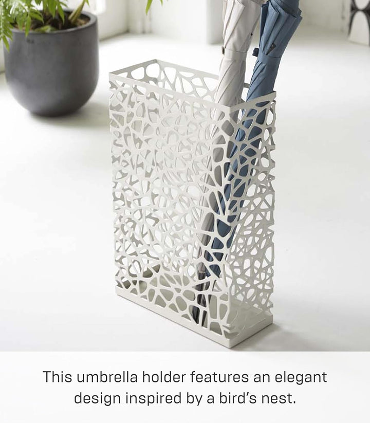 Umbrella Stand Nest rectangle - white Weiss, Weiss