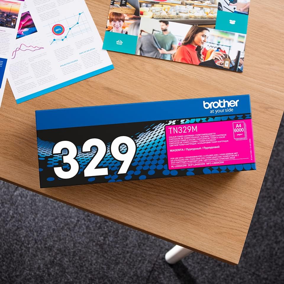 Brother Original Super-Jumbo-Tonerkassette TN-329M magenta (für Brother HL-L8350CDW, DCP-L8450CDW, M