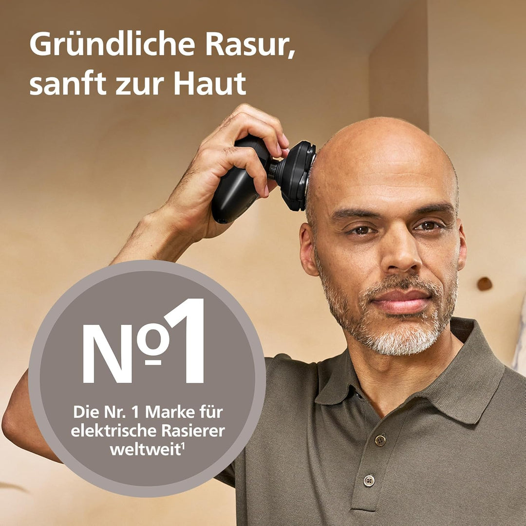Philips Head Shaver Pro Series 5000 – Glatzenrasierer für Männer und Frauen, flexibler 360°-Scherkop