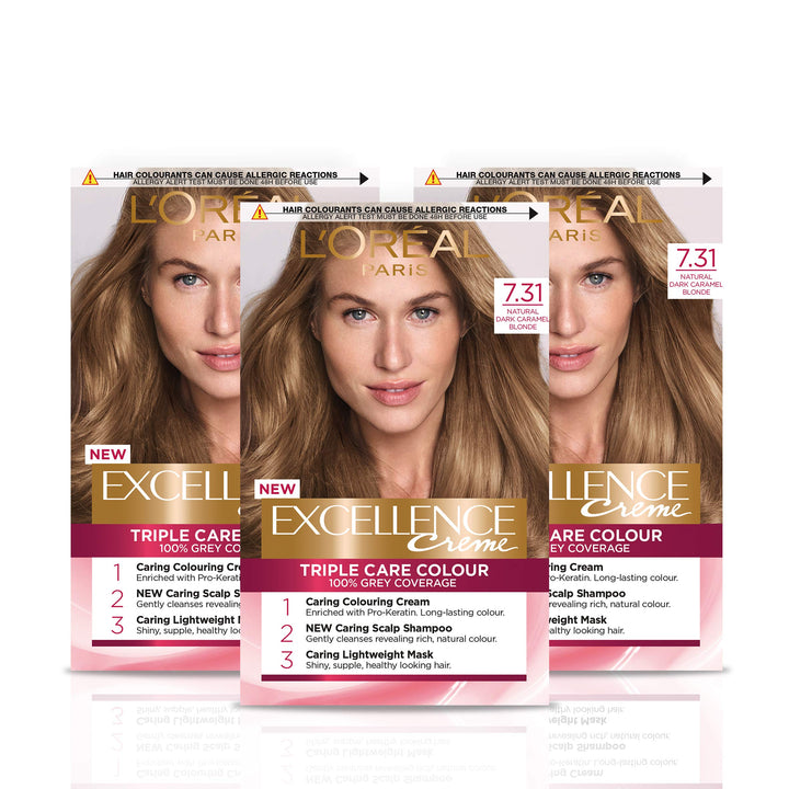 L 'Oreal Paris Excellence 7.31 Dark Caramel Blonde, 7.31 Dark Caramel Blonde