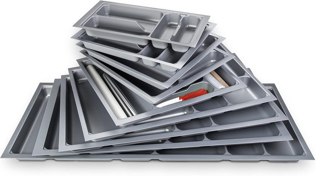 Orga-Box Besteckeinsatz I Besteckkasten 817 x 474 mm für Tandembox + ModernBox im 90er Schrank 817 x