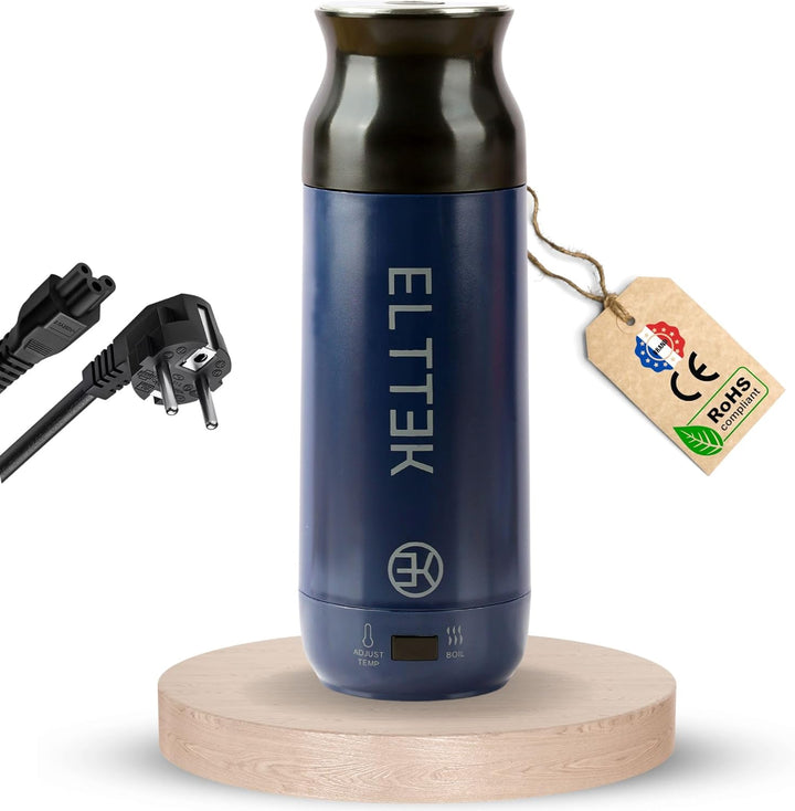 ELTTEK 450ml, Reise Wasserkocher Klein, 12 Temperaturoptionen, Mini-Wasserkocher für Reisen, kleiner