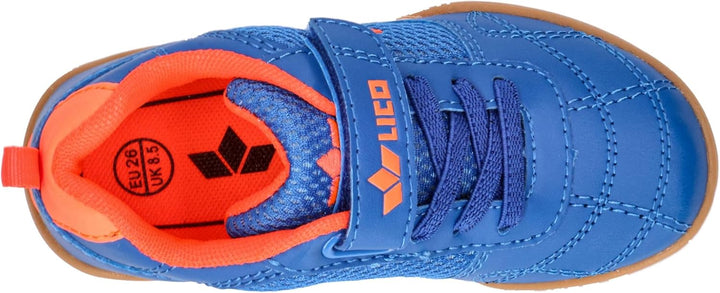 Lico Unisex Kinder Bernie V Hallenturnschuhe 26 EU Blau Orange, 26 EU Blau Orange