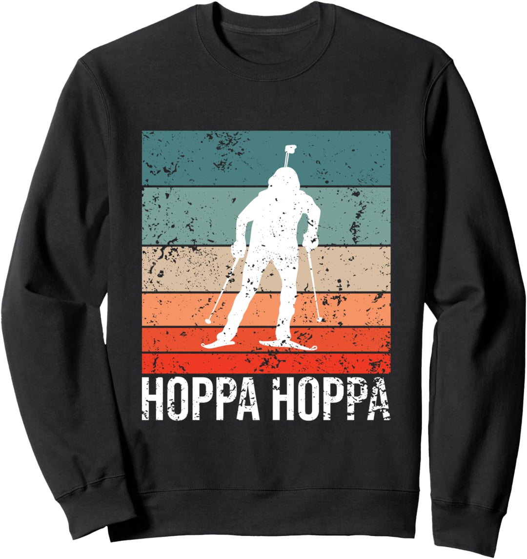 Biathlon Langlauf Ski fahren Design für Biathlon Fans Sweatshirt